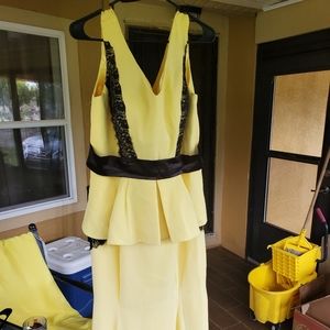 Yellow gown